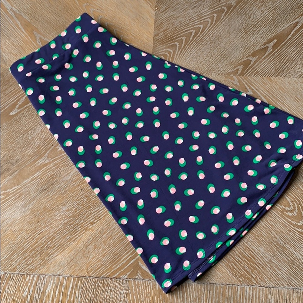 LEOTA Lilian Fit N Flare Skirt in Martini Dot M